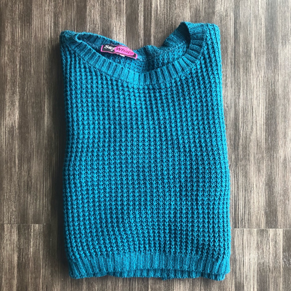Say What? - Cropped Sweater